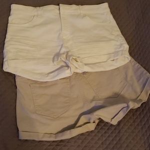 2 pairs H &M high waisted shorts